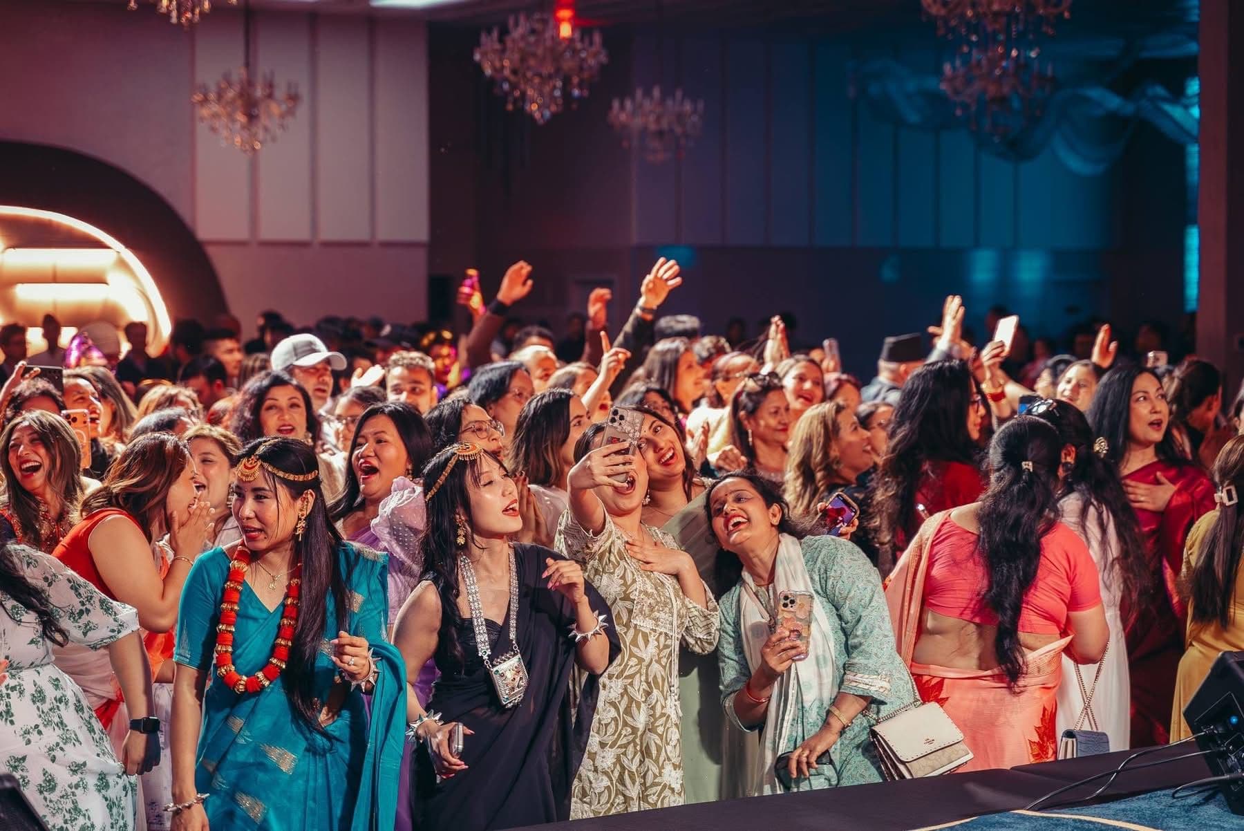 Crowd in Celebration